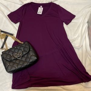 Purple Flowy Dress